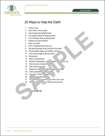 22 Ways to Help the Earth
