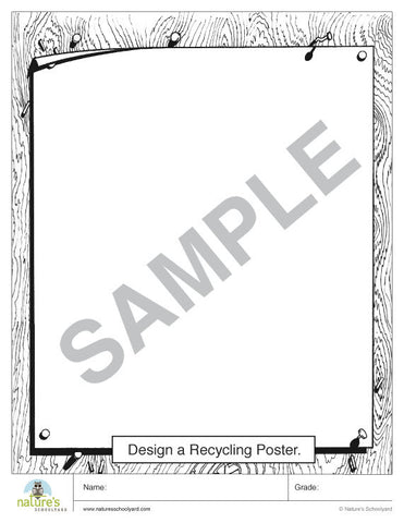 Recycling Poster Drawing Page
