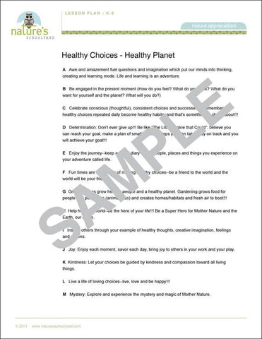 ABCs of Healthy Choices